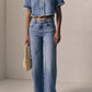 Crochet Trim Column Jean-Denim-Uniquities