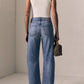 Flower Nomad Mid-Rise Ankle Jeans-Denim-Uniquities