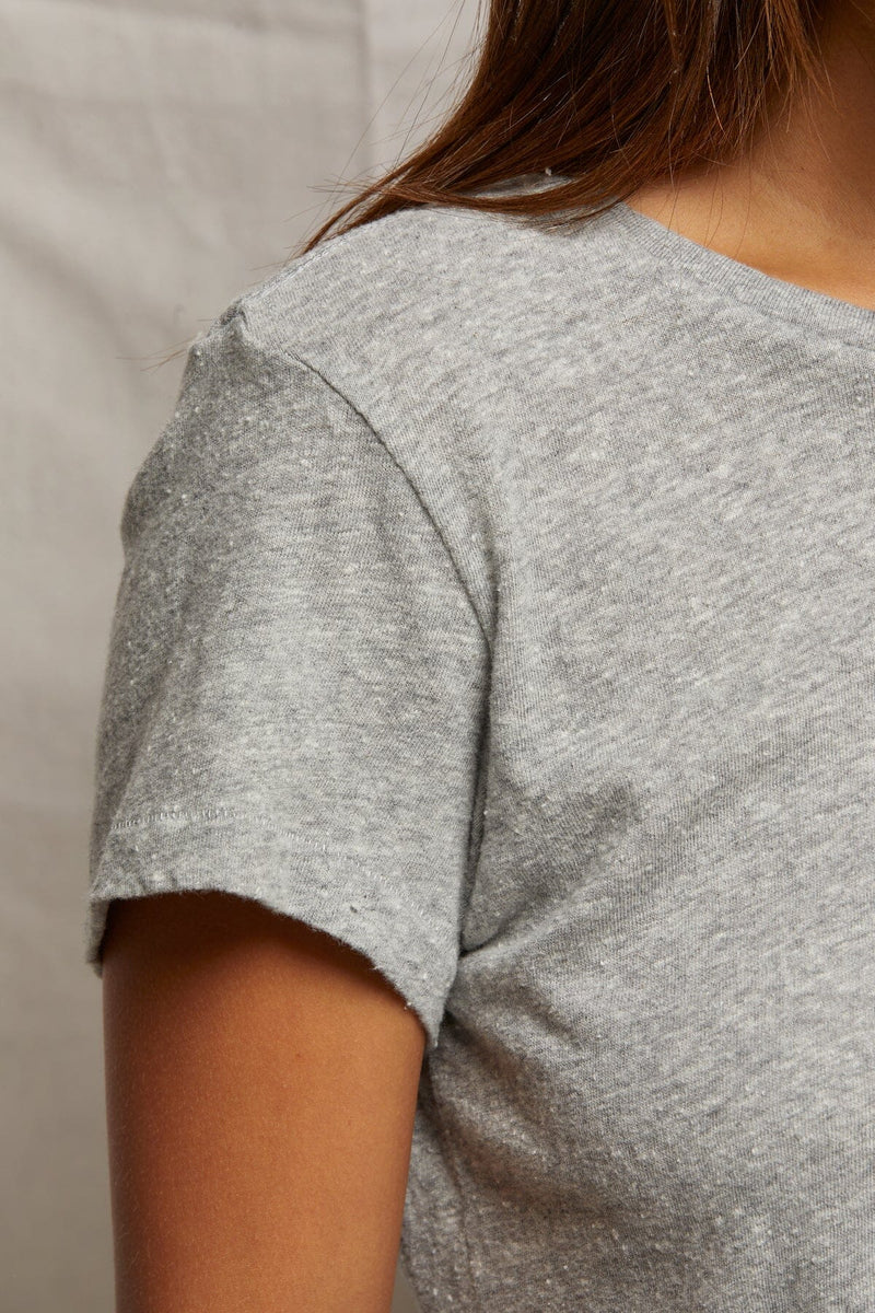 Lisa Recycled Cotton Slim Tee-Tee Shirts-Uniquities