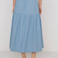 Liza Chambray Skirt-Bottoms-Uniquities