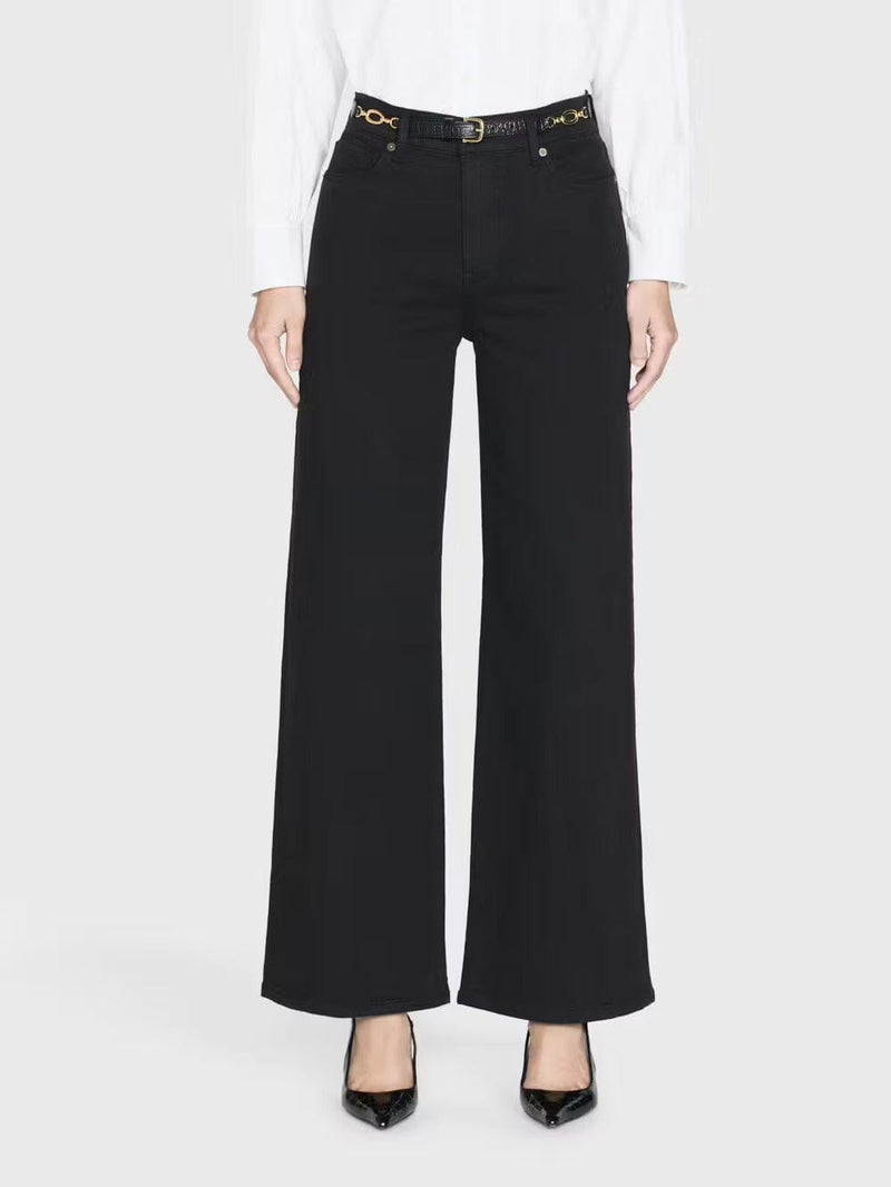Le Slim Palazzo Jeans-Denim-Uniquities