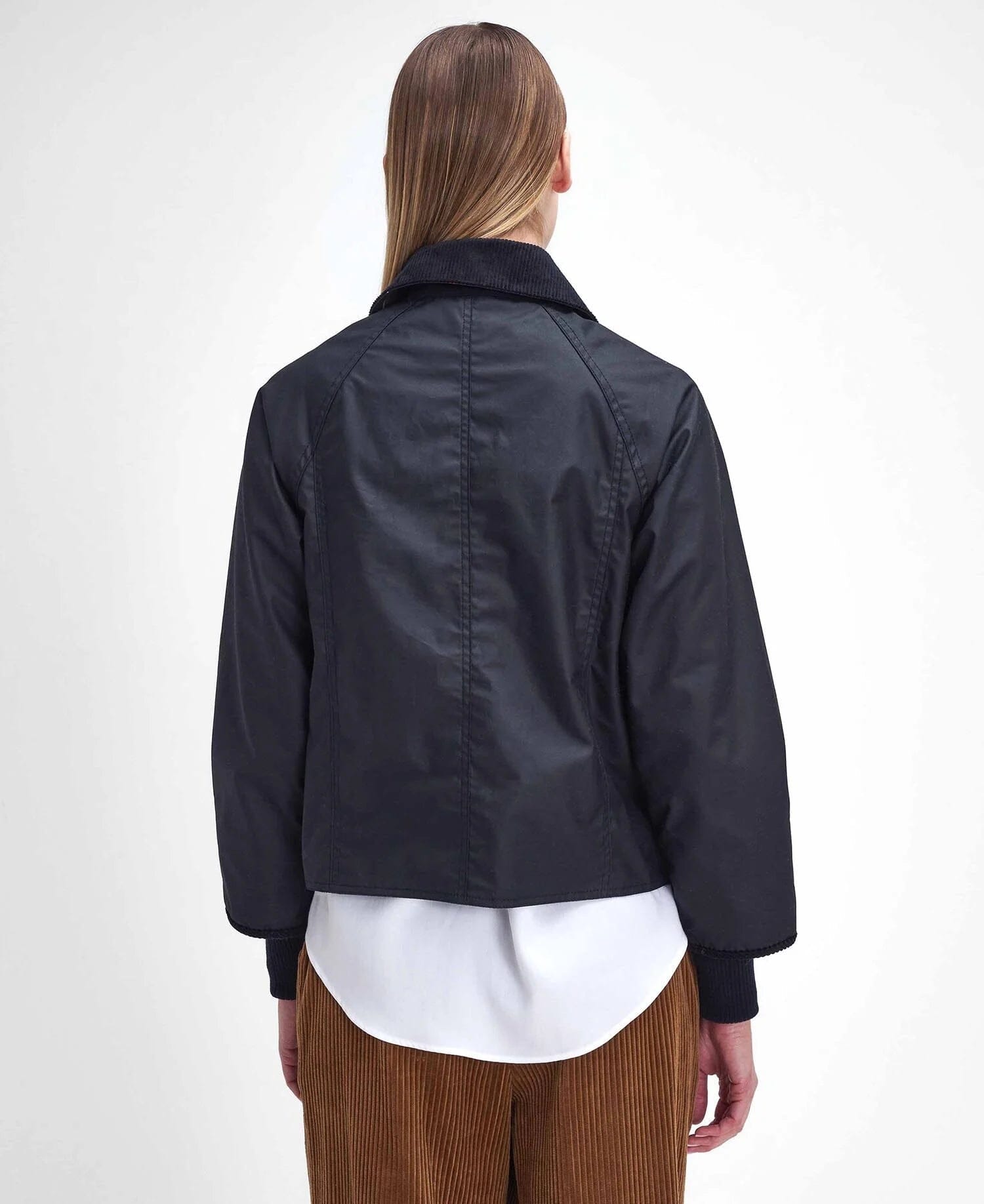 Cropped Beadnell Waxed Jacket-Jackets-Uniquities