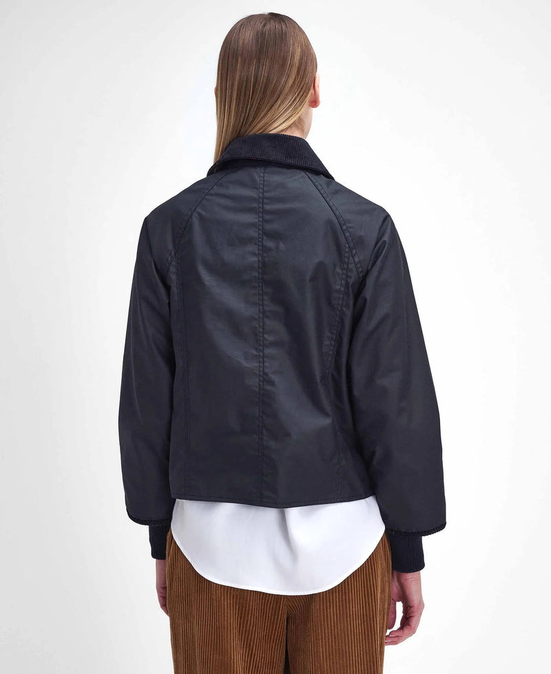 Cropped Beadnell Waxed Jacket-Jackets-Uniquities