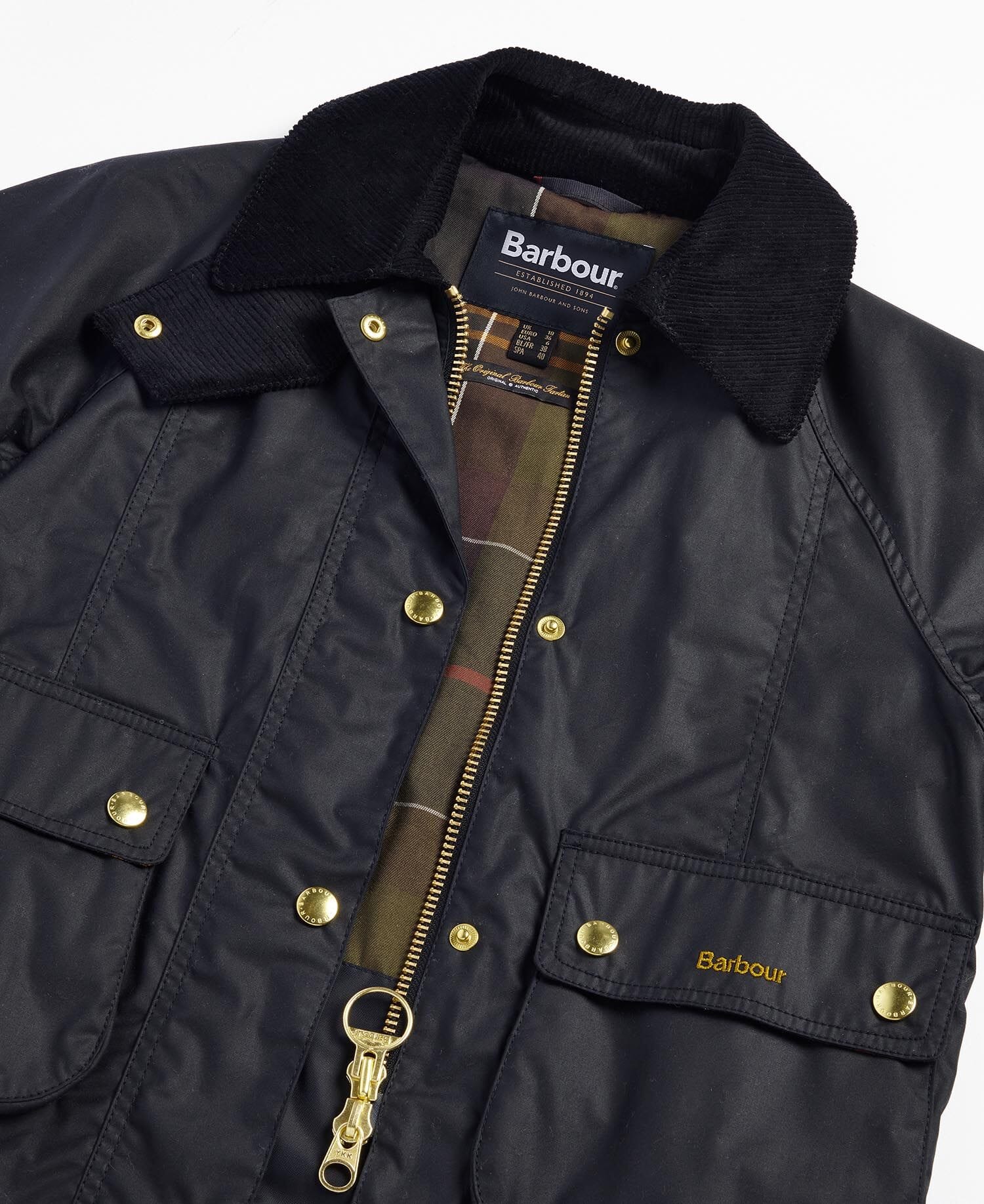 Cropped Beadnell Waxed Jacket-Jackets-Uniquities