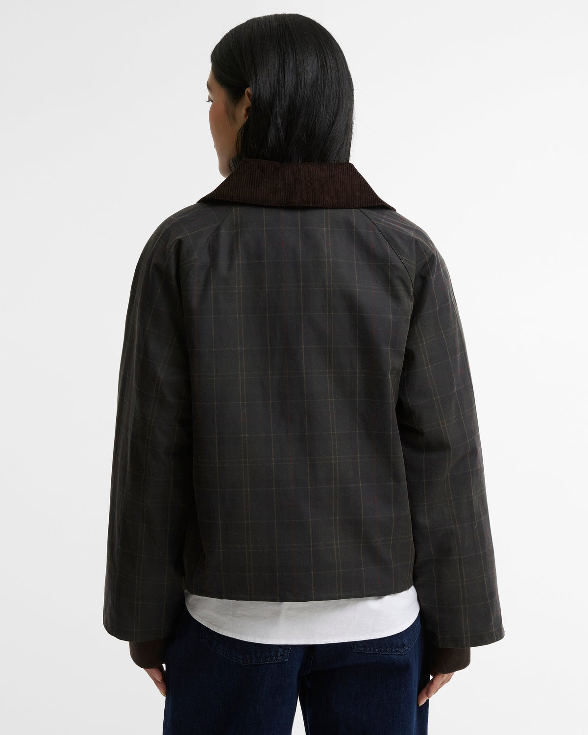 Arlene Checked Wax Jacket-Jackets-Uniquities