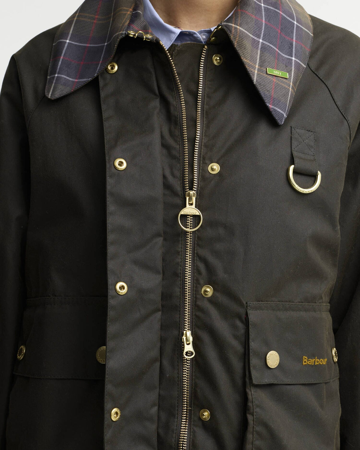 Tartan Collar Spey Wax Jacket-Jackets-Uniquities