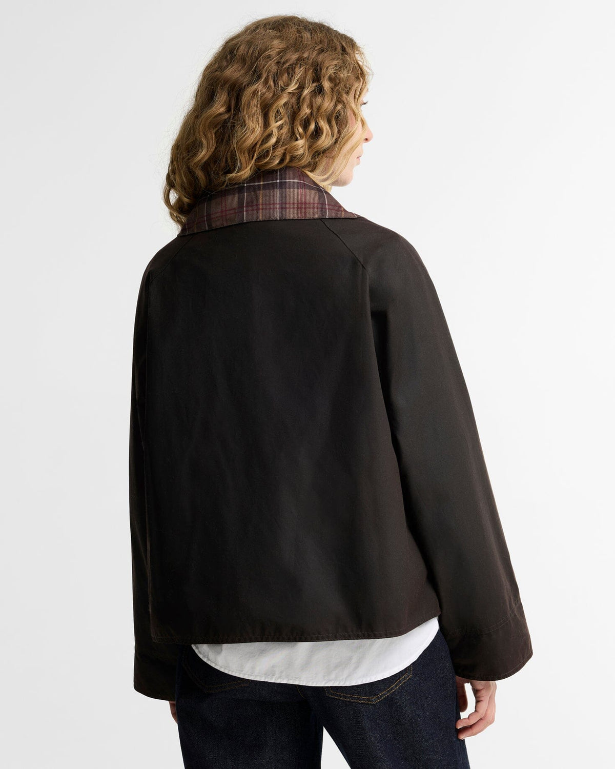 Tartan Collar Spey Wax Jacket-Jackets-Uniquities