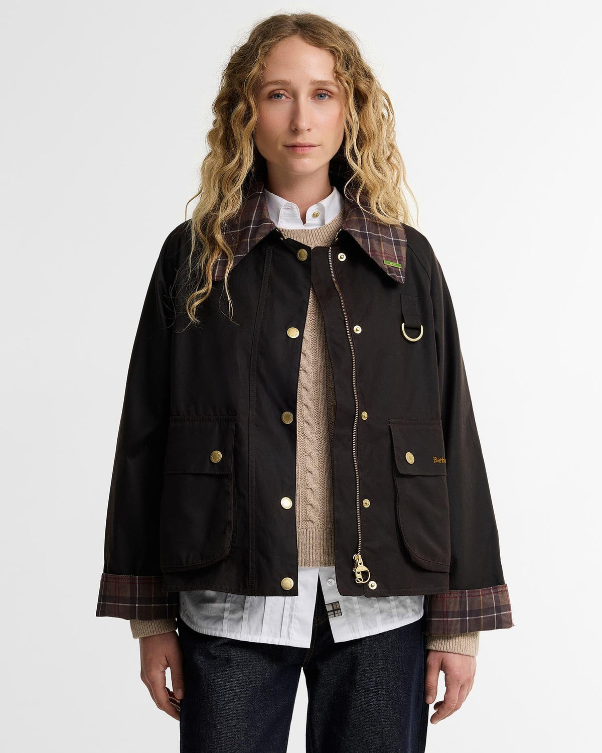 Tartan Collar Spey Wax Jacket-Jackets-Uniquities