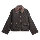 Tartan Collar Spey Wax Jacket-Jackets-Uniquities