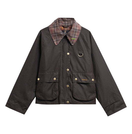 Tartan Collar Spey Wax Jacket-Jackets-Uniquities