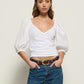 Marie-Lou Peasant Top-Tops/Blouses-Uniquities