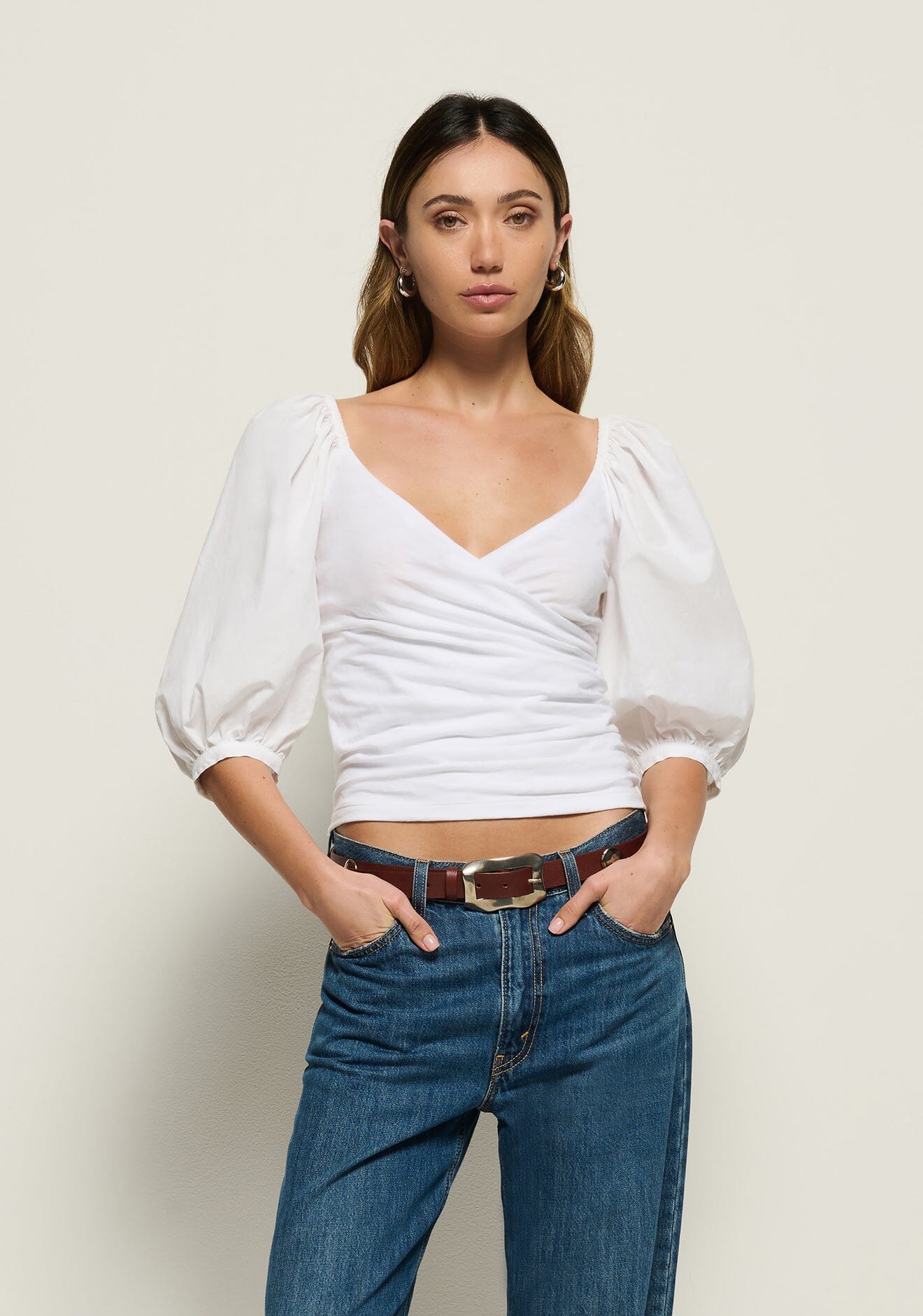 Marie-Lou Peasant Top-Tops/Blouses-Uniquities