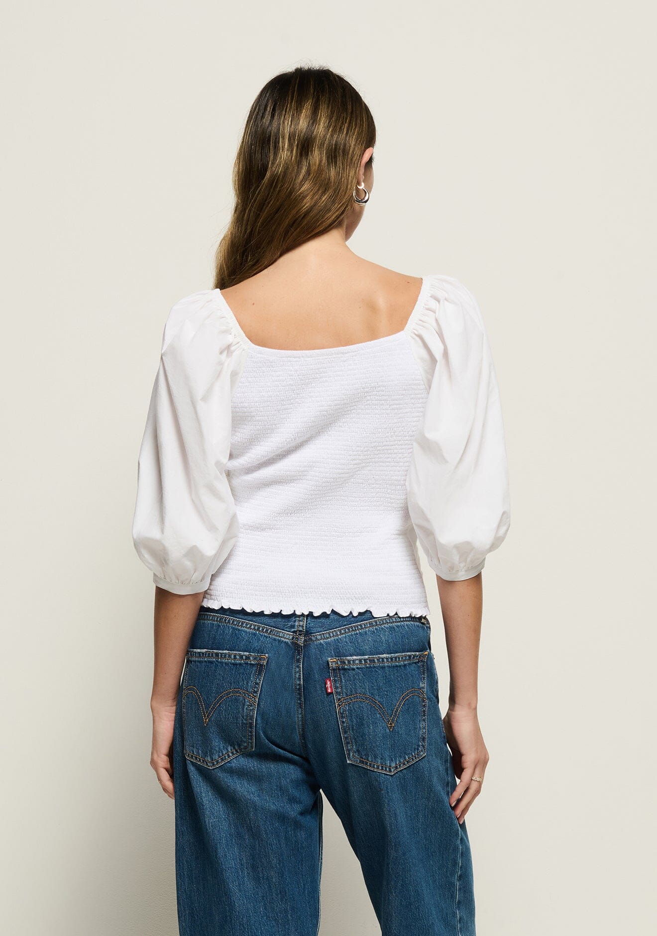 Marie-Lou Peasant Top-Tops/Blouses-Uniquities