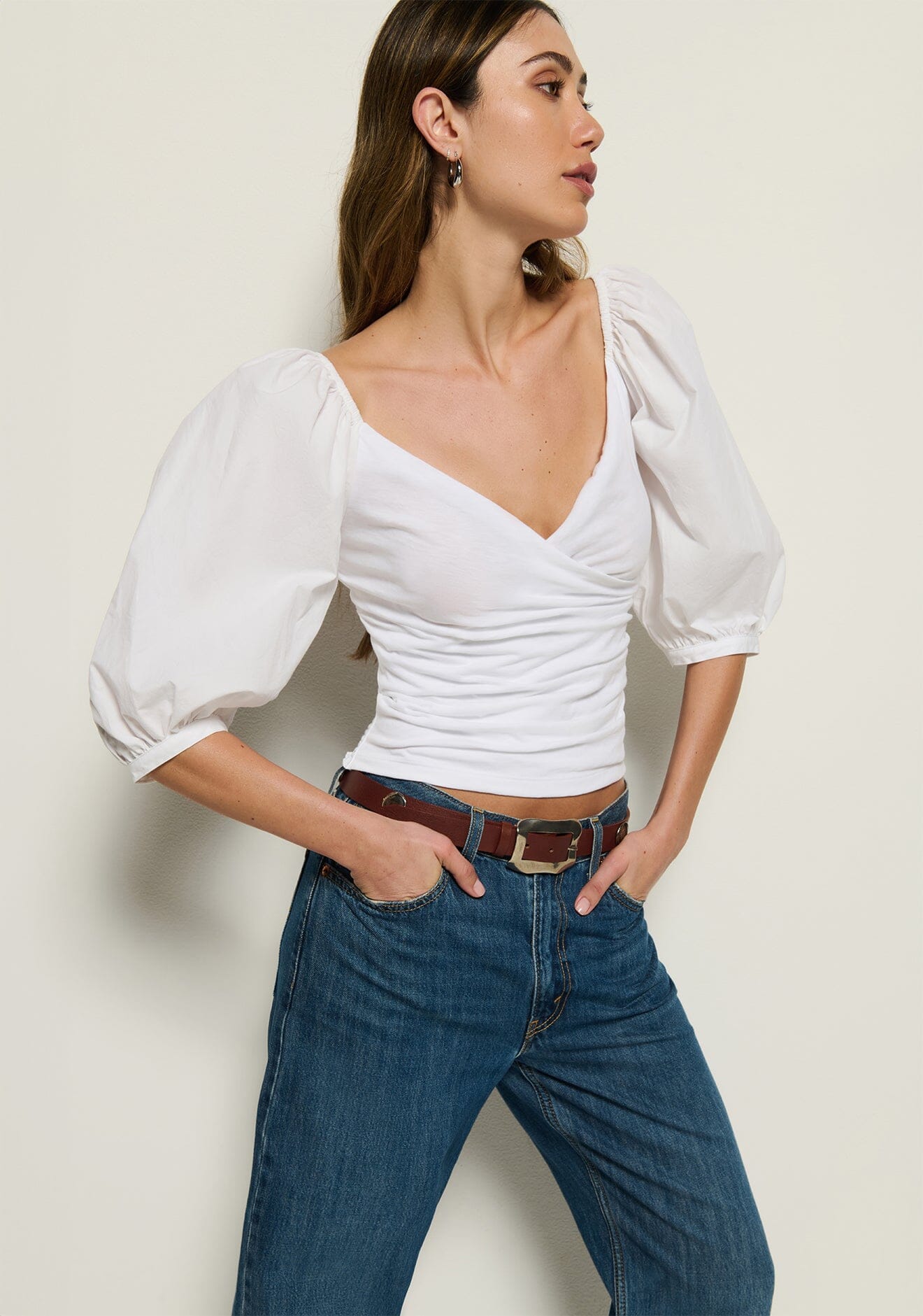 Marie-Lou Peasant Top-Tops/Blouses-Uniquities