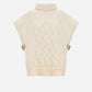 Braided Wool Blend Short Sleeve-Sweaters-Uniquities