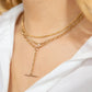 14k Small Curb Chain Diamond Necklace-Jewelry-Uniquities