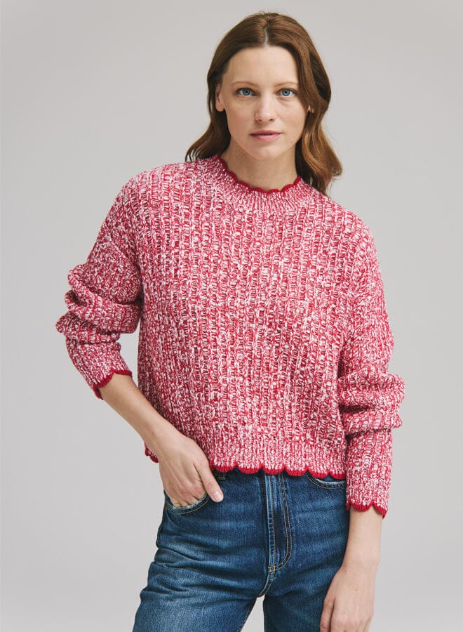 Tipped Ladder Stitch Crew-Sweaters-Uniquities