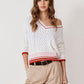 Open Fisherman Cable Tennis V-Sweaters-Uniquities