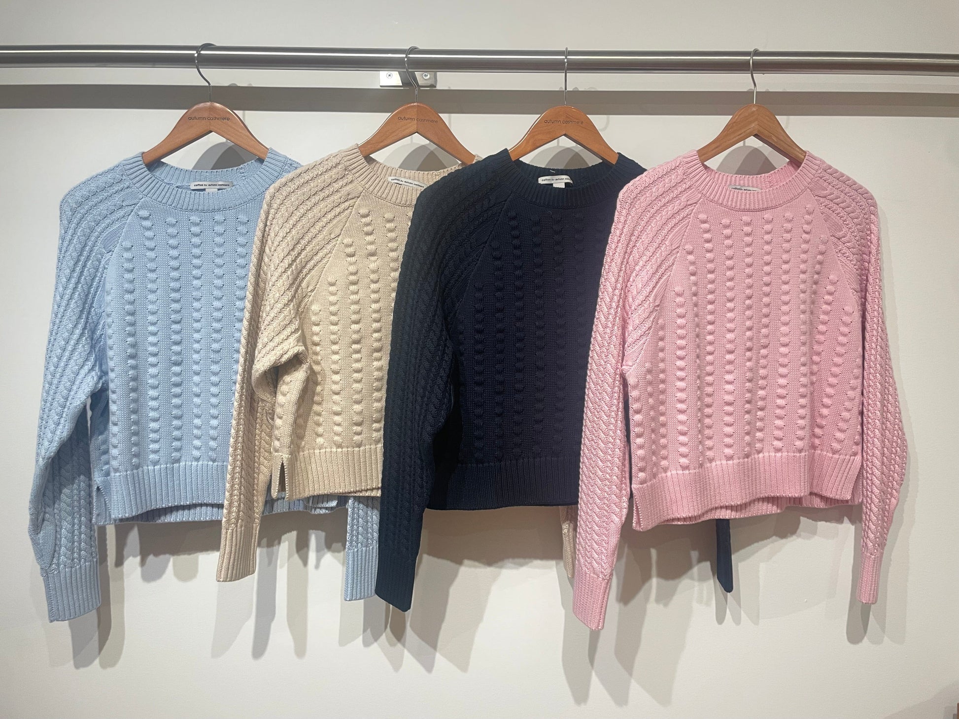 Popcorn Raglan Crew-Sweaters-Uniquities