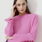 Raglan Crew With Side Slits-Sweaters-Uniquities