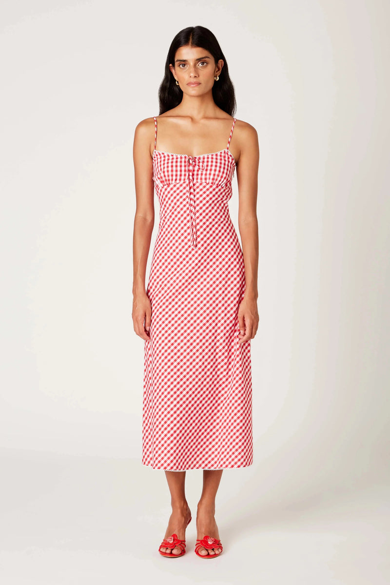 Nikki Gingham Dress-Dresses-Uniquities