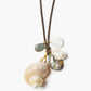 Turbo Shell Leather Cord Necklace-Jewelry-Uniquities