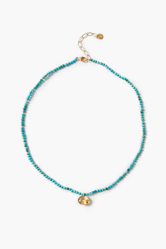 Camille Necklace Turquoise-Jewelry-Uniquities