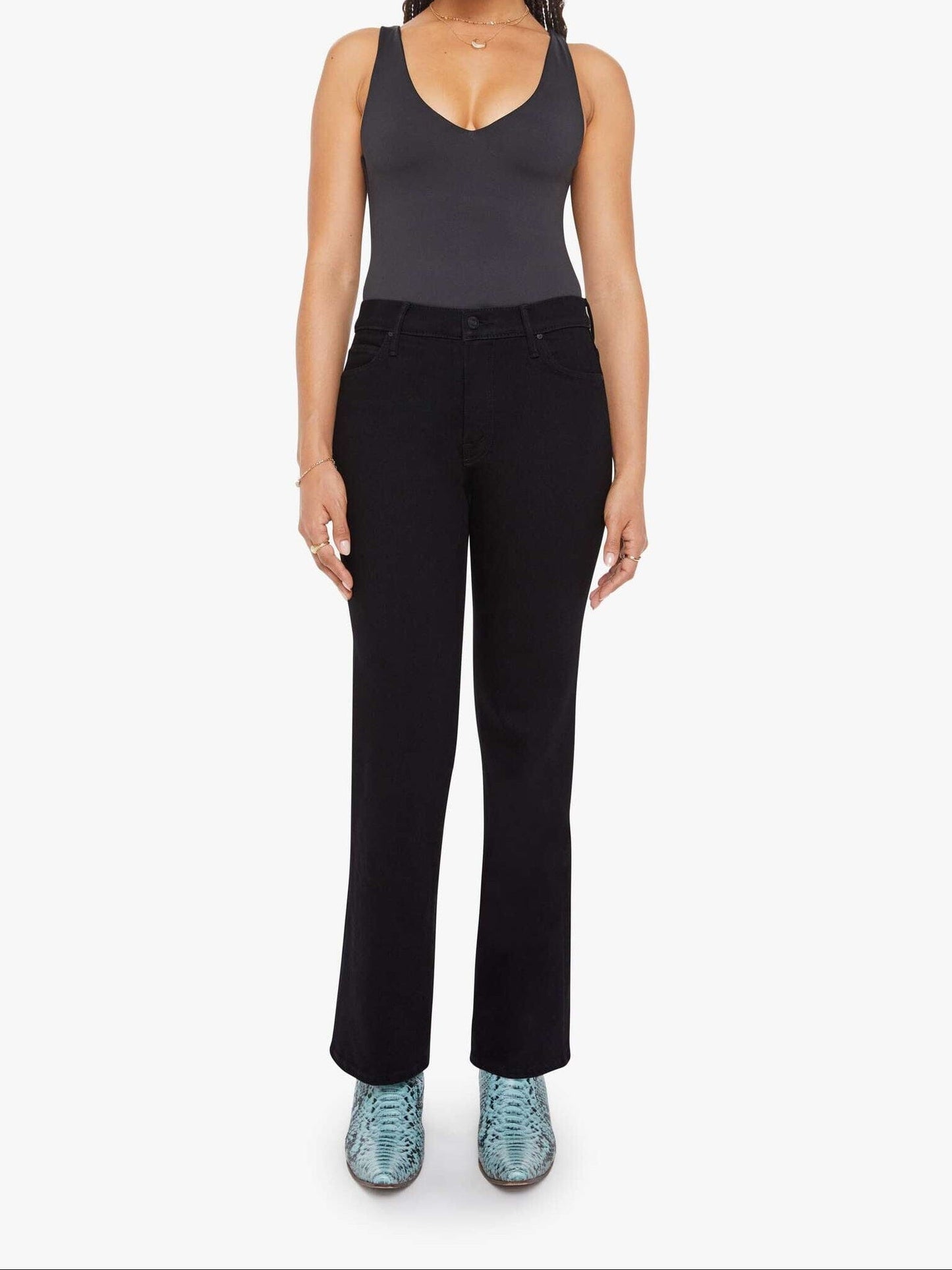 PETITES The Lil' Kick It Jeans in Nighty Night-Denim-Uniquities