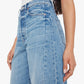 PETITES The Lil' Pipe Dream Button Sneak Jeans-Denim-Uniquities