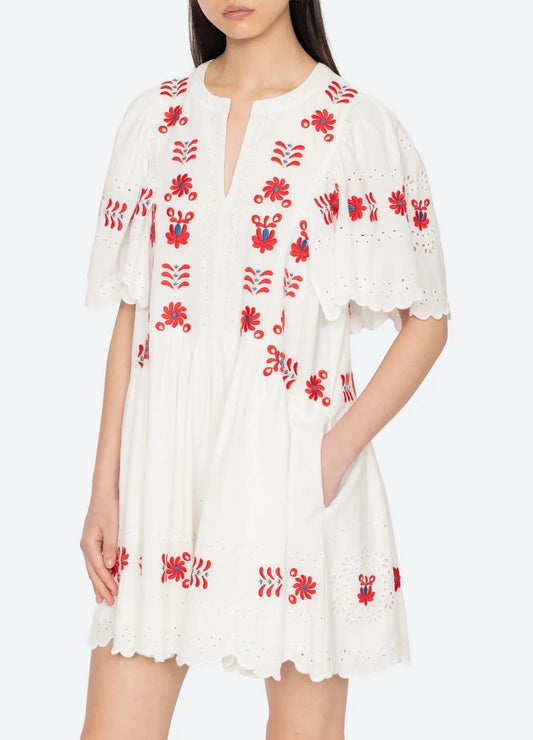 Catharina 3/4 Sleeve Mini Dress-Dresses-Uniquities