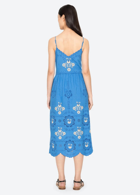 Catharina Embroidered Slip Dress-Dresses-Uniquities