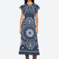 Emelina Print Midi Dress-Dresses-Uniquities