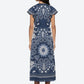 Emelina Print Midi Dress-Dresses-Uniquities