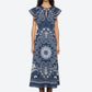 Emelina Print Midi Dress-Dresses-Uniquities