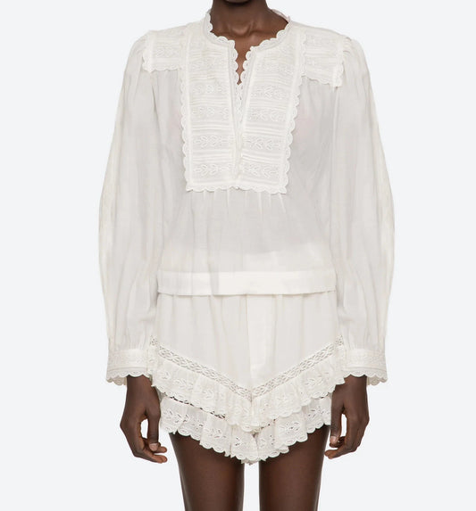 Eliza Long Sleeve Top-Tops/Blouses-Uniquities
