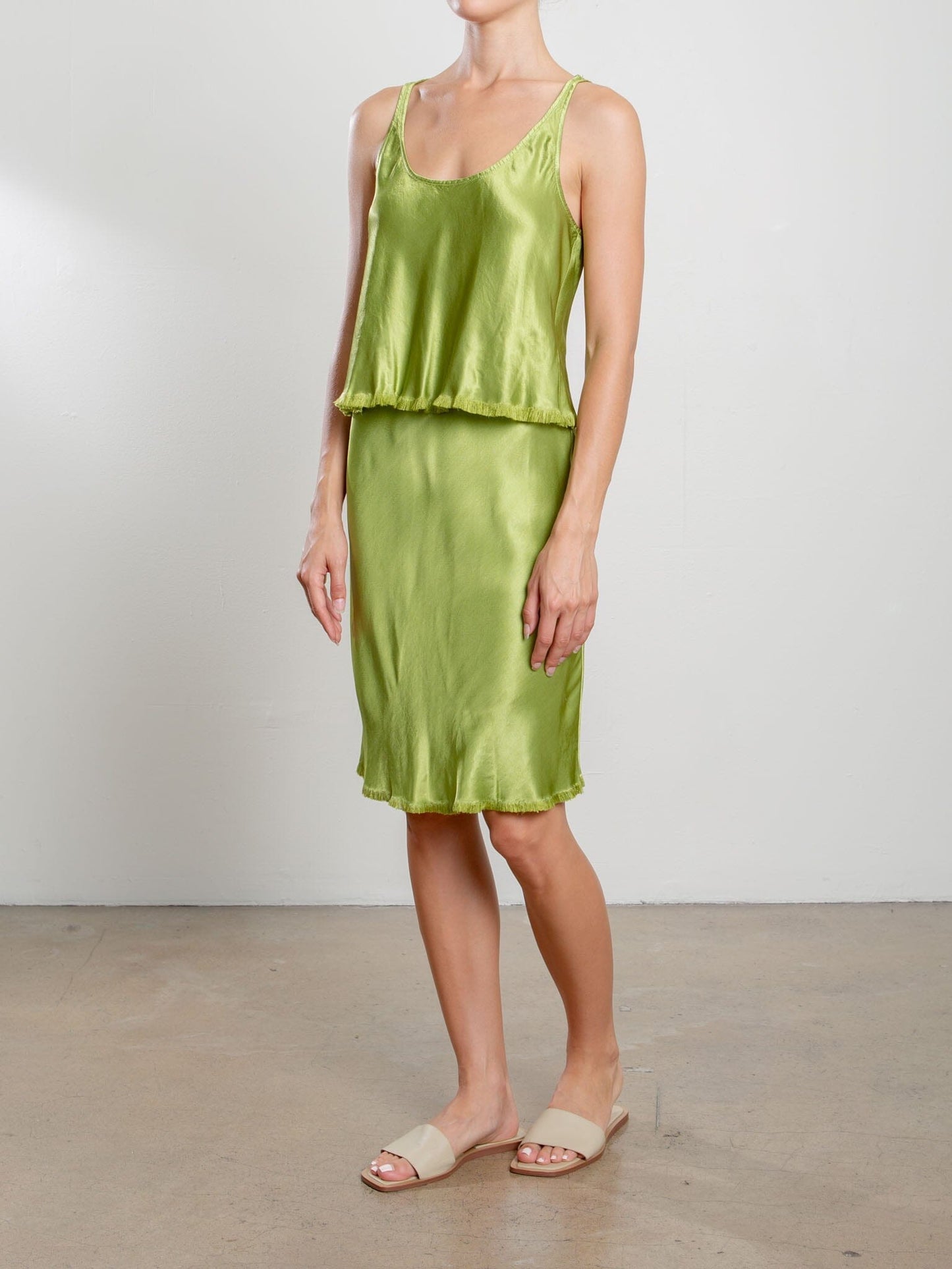 Maggie Tank In Vintage Satin-Tops/Blouses-Uniquities
