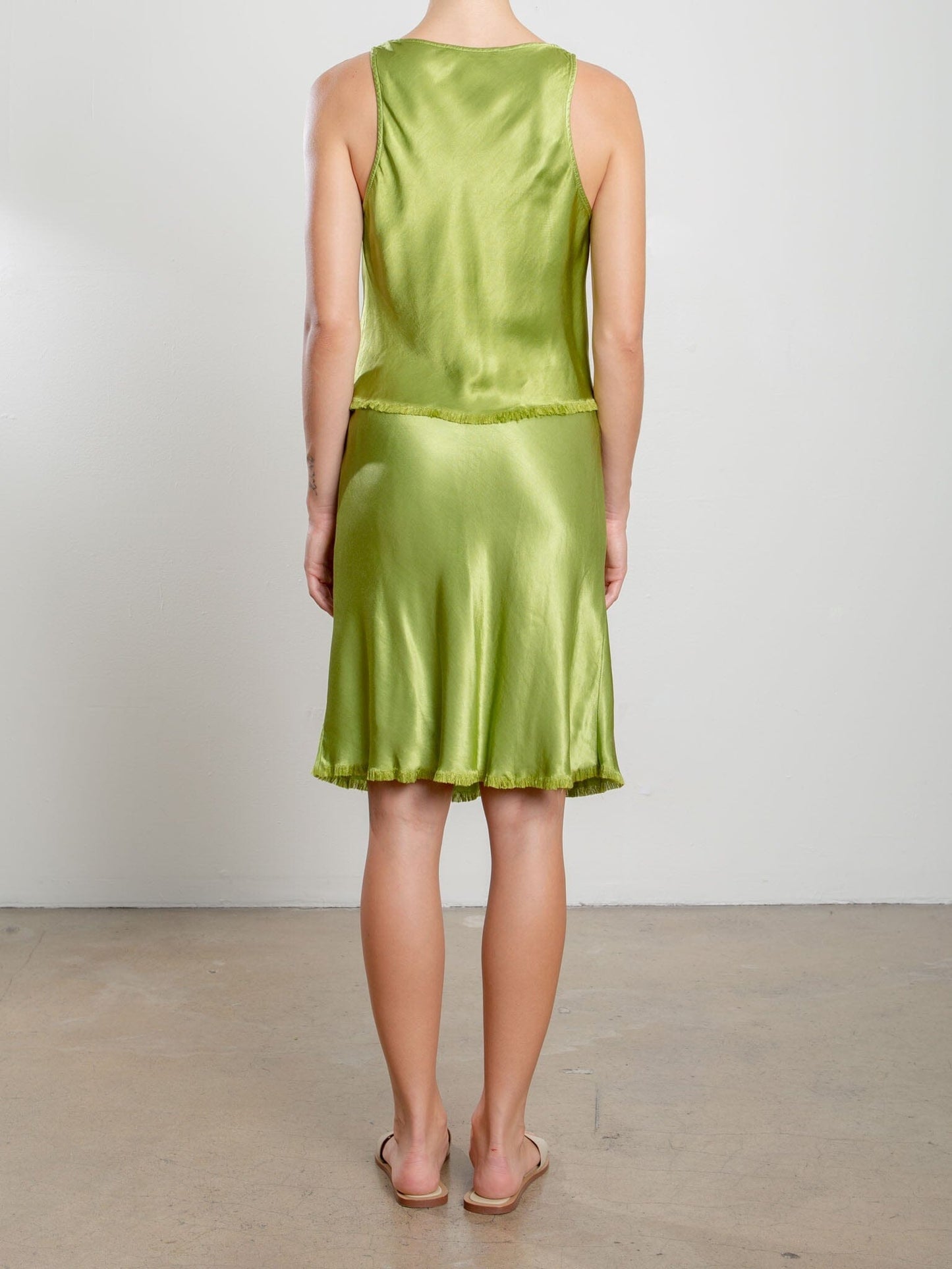 Maggie Tank In Vintage Satin-Tops/Blouses-Uniquities