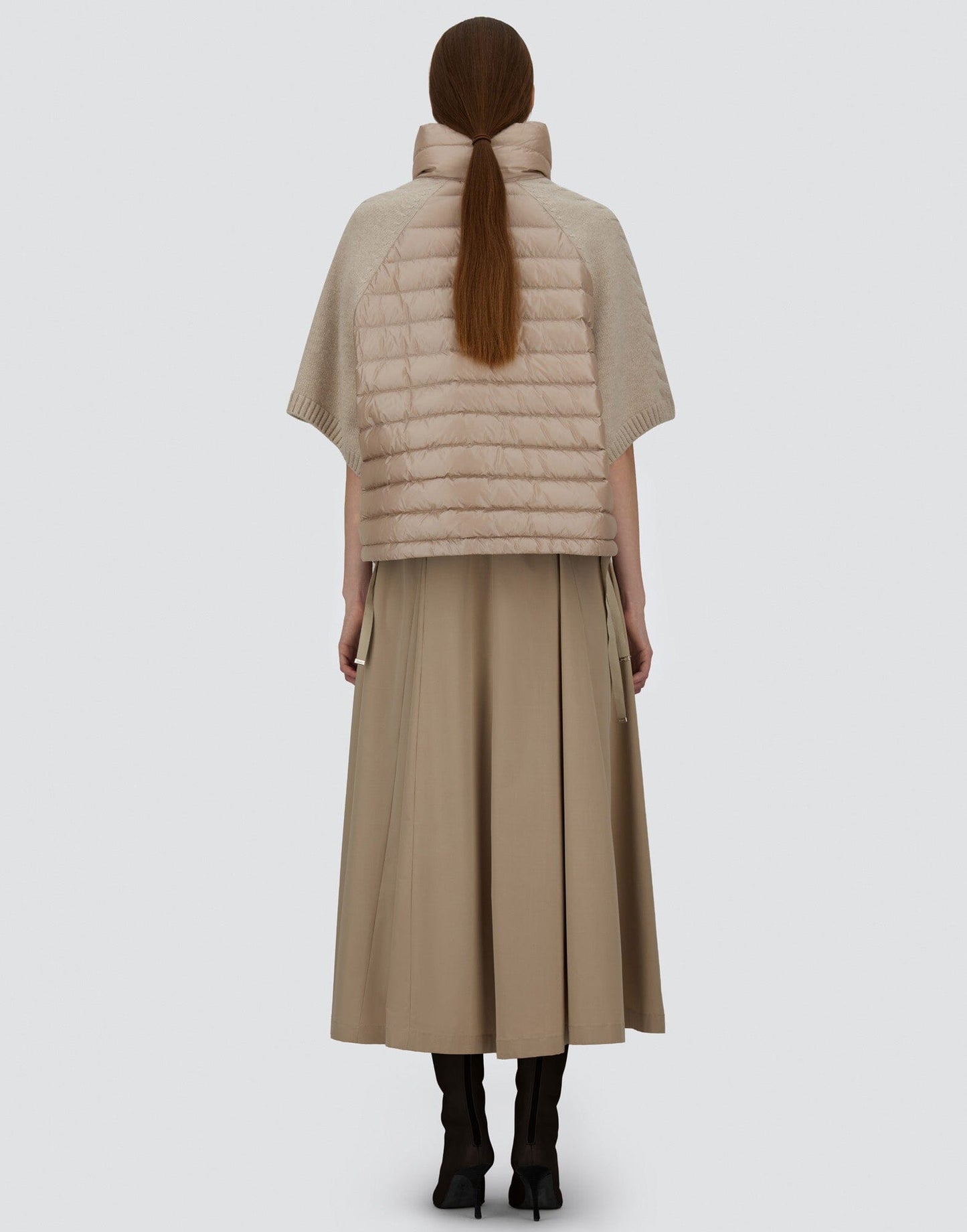 Quilted Jacket with Cap Sleeves-Jackets-Uniquities