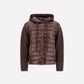 Quilted Hoodie with Braided Sleeve-Jackets-Uniquities