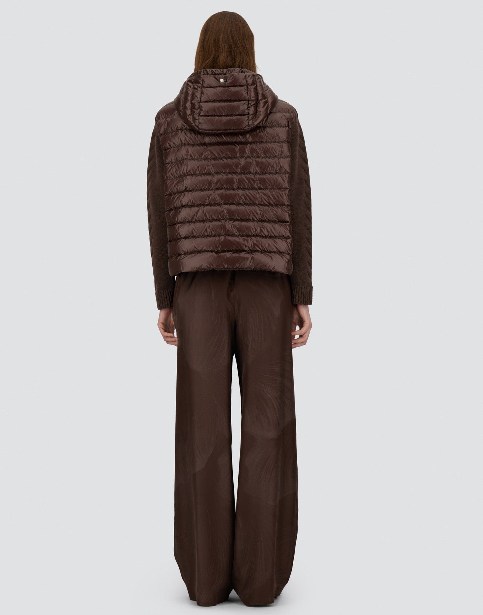 Quilted Hoodie with Braided Sleeve-Jackets-Uniquities