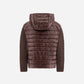 Quilted Hoodie with Braided Sleeve-Jackets-Uniquities