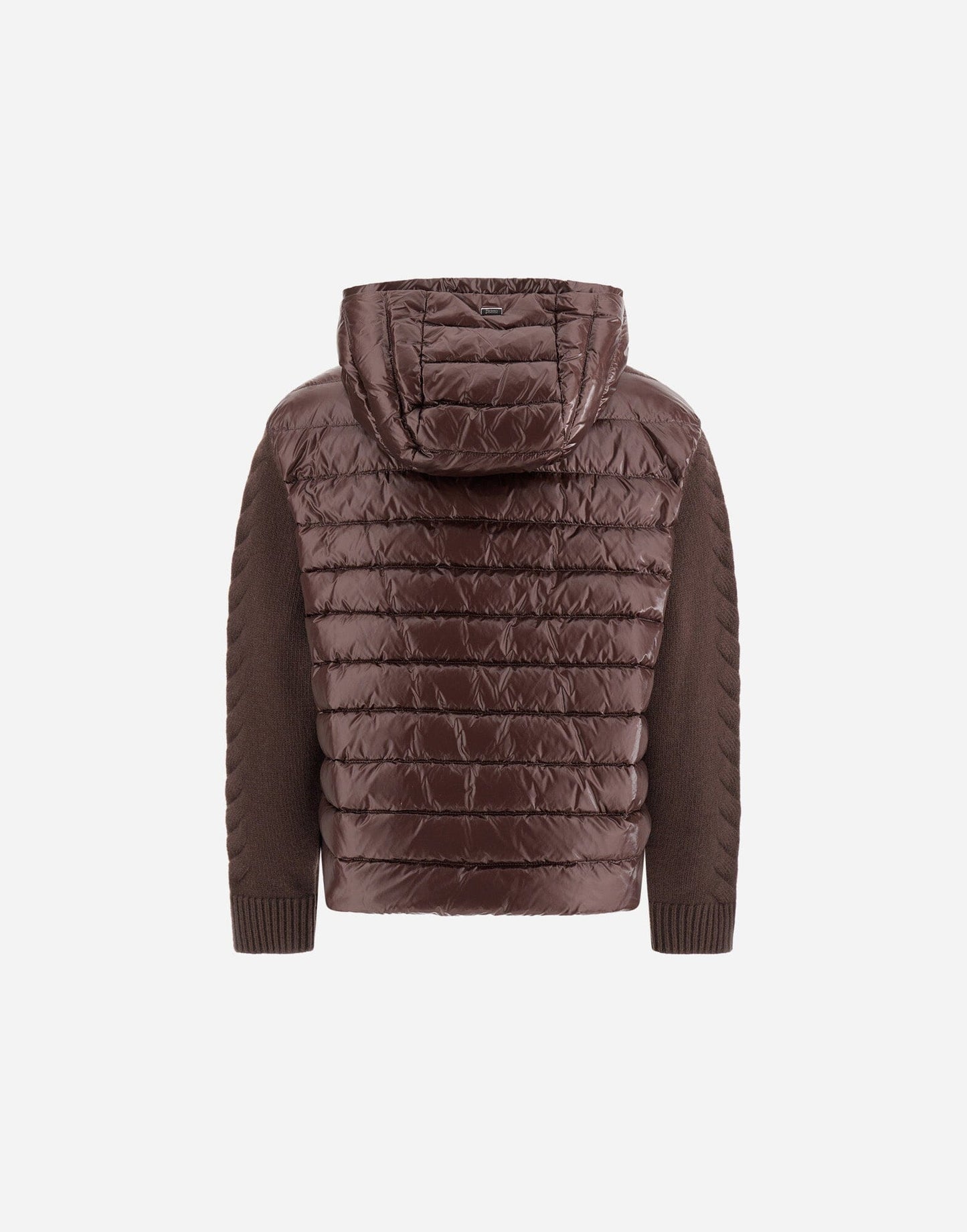 Quilted Hoodie with Braided Sleeve-Jackets-Uniquities
