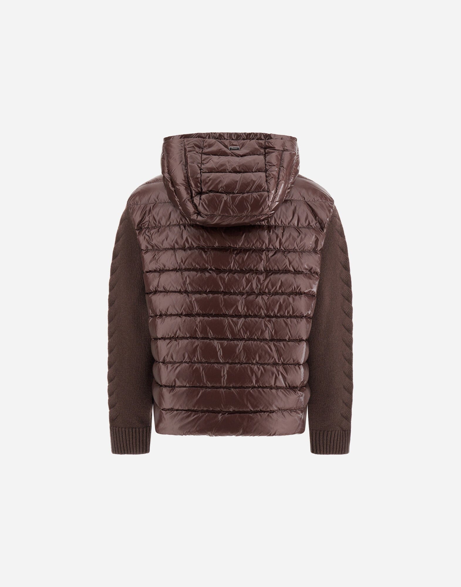 Quilted Hoodie with Braided Sleeve-Jackets-Uniquities