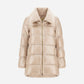 Midthigh Coat Faux Fur Trim-Jackets-Uniquities