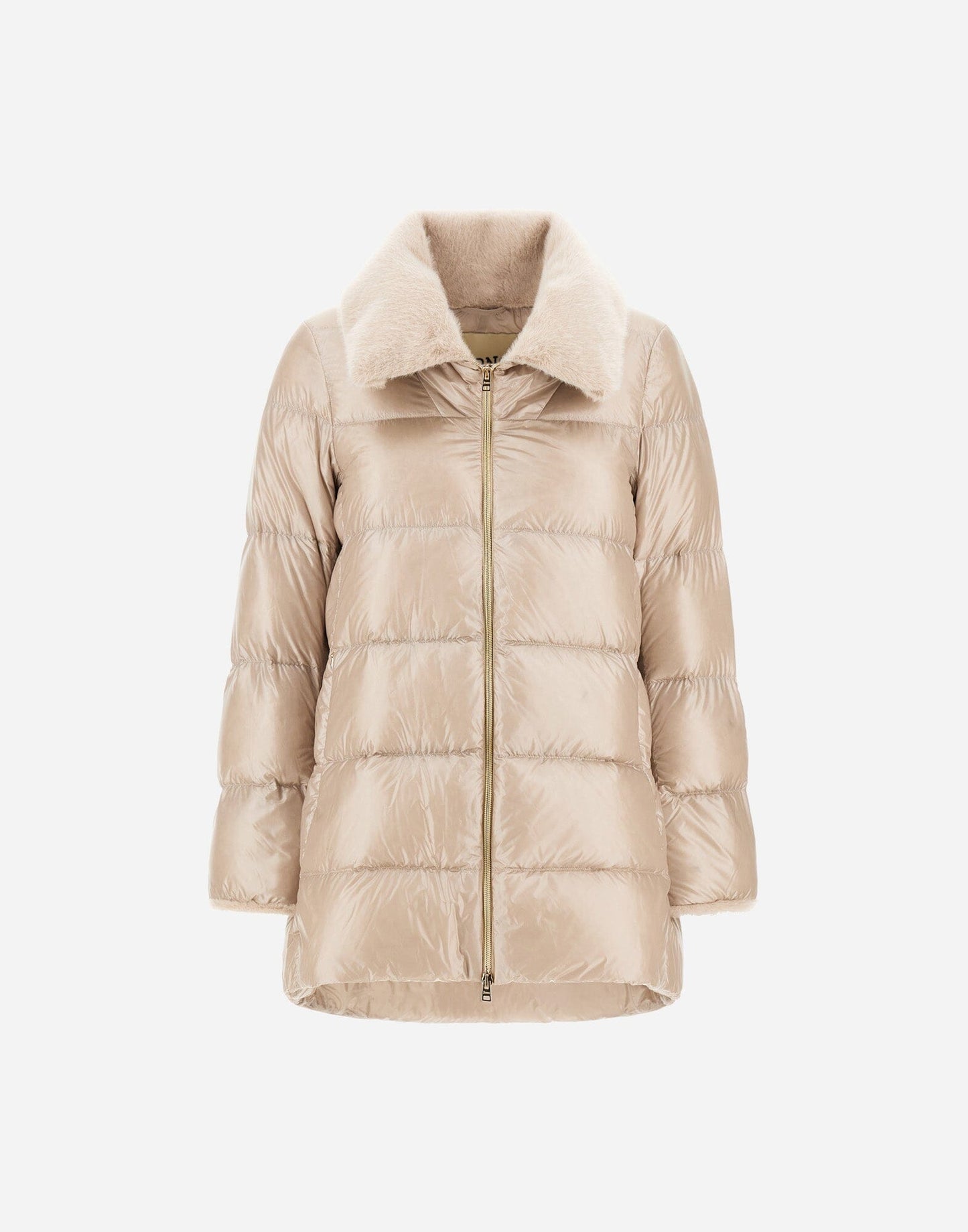 Midthigh Coat Faux Fur Trim-Jackets-Uniquities