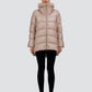 Midthigh Coat Faux Fur Trim-Jackets-Uniquities