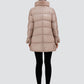 Midthigh Coat Faux Fur Trim-Jackets-Uniquities
