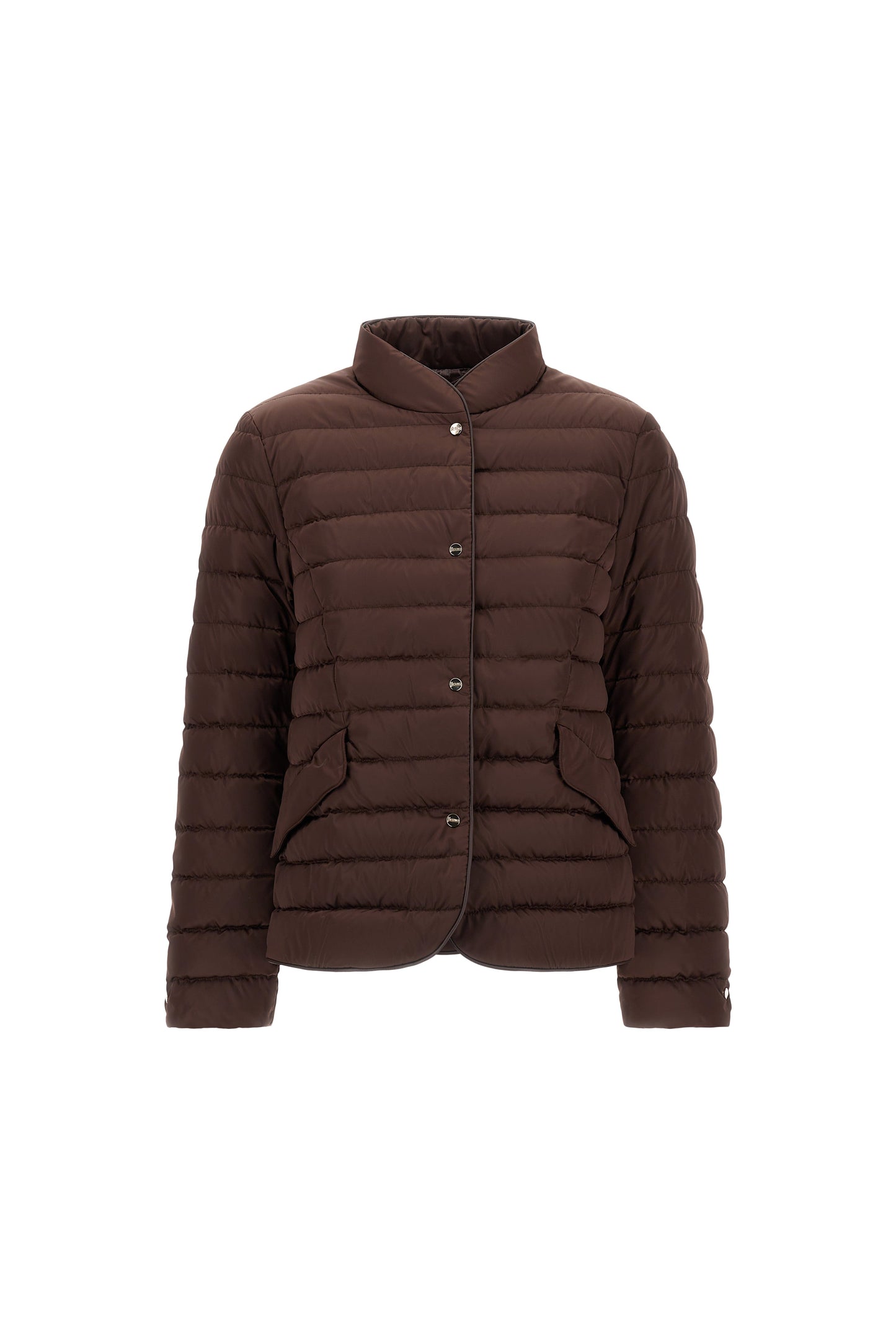 Sateen Nylon Quilted Blazer Jackets Herno 