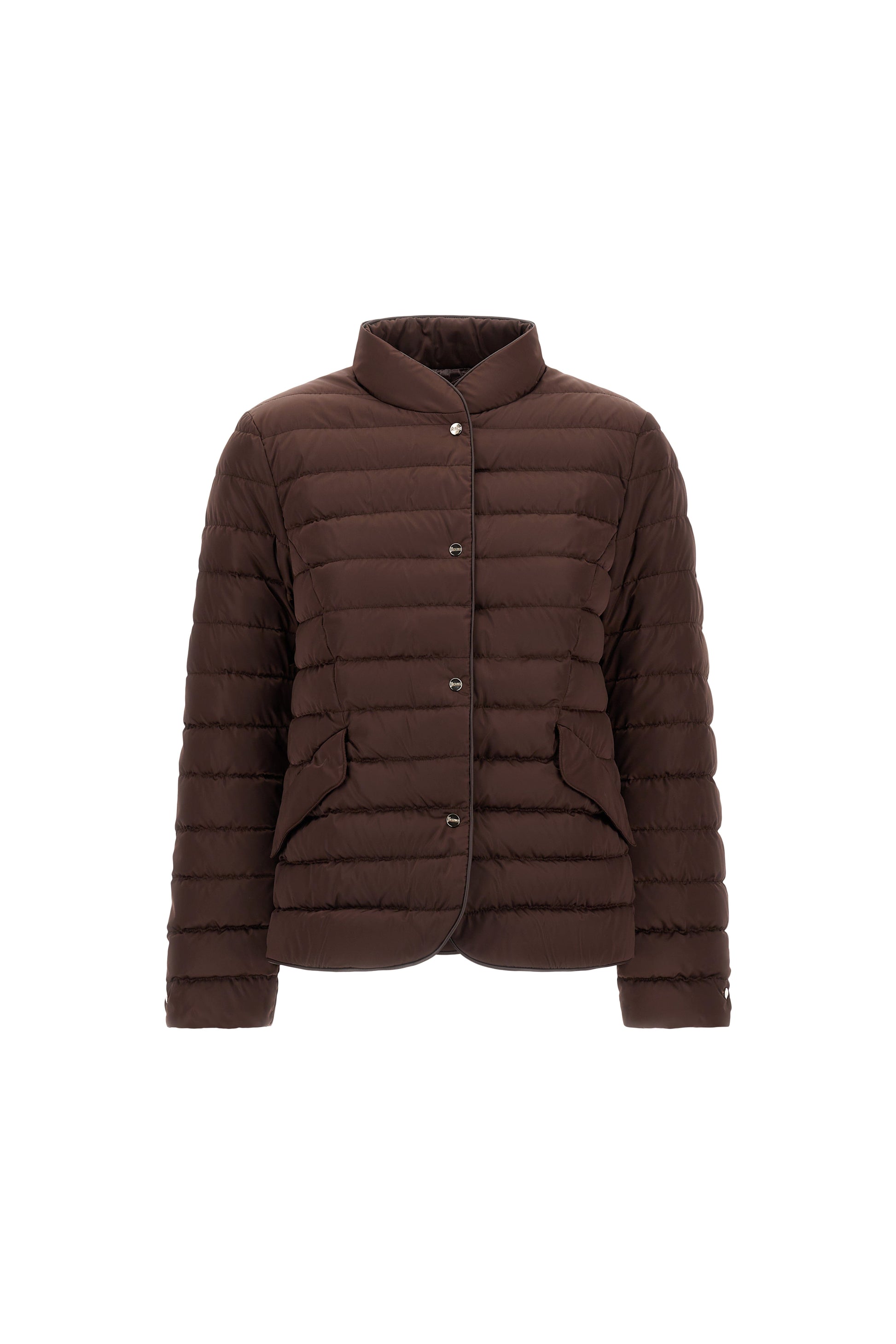 Sateen Nylon Quilted Blazer Jackets Herno 