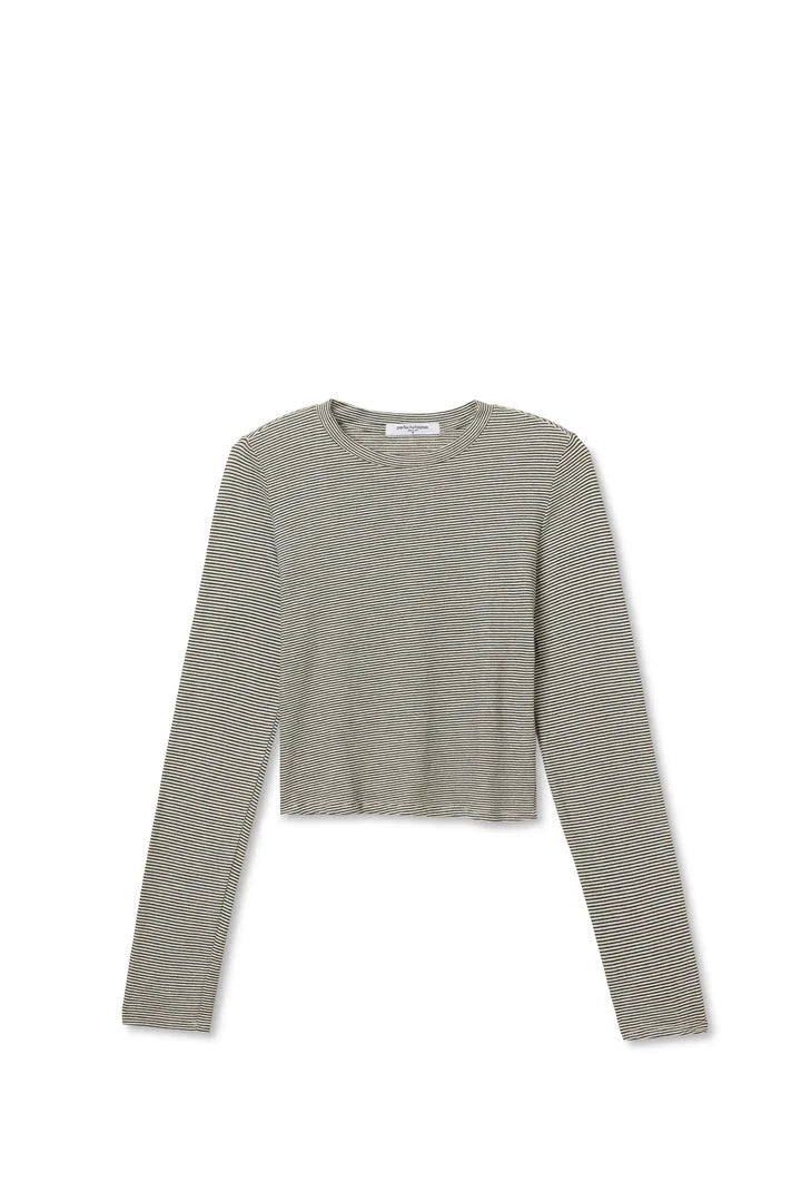 Jamie Stripe Crewneck Long Sleeve Tee-Tee Shirts-Uniquities